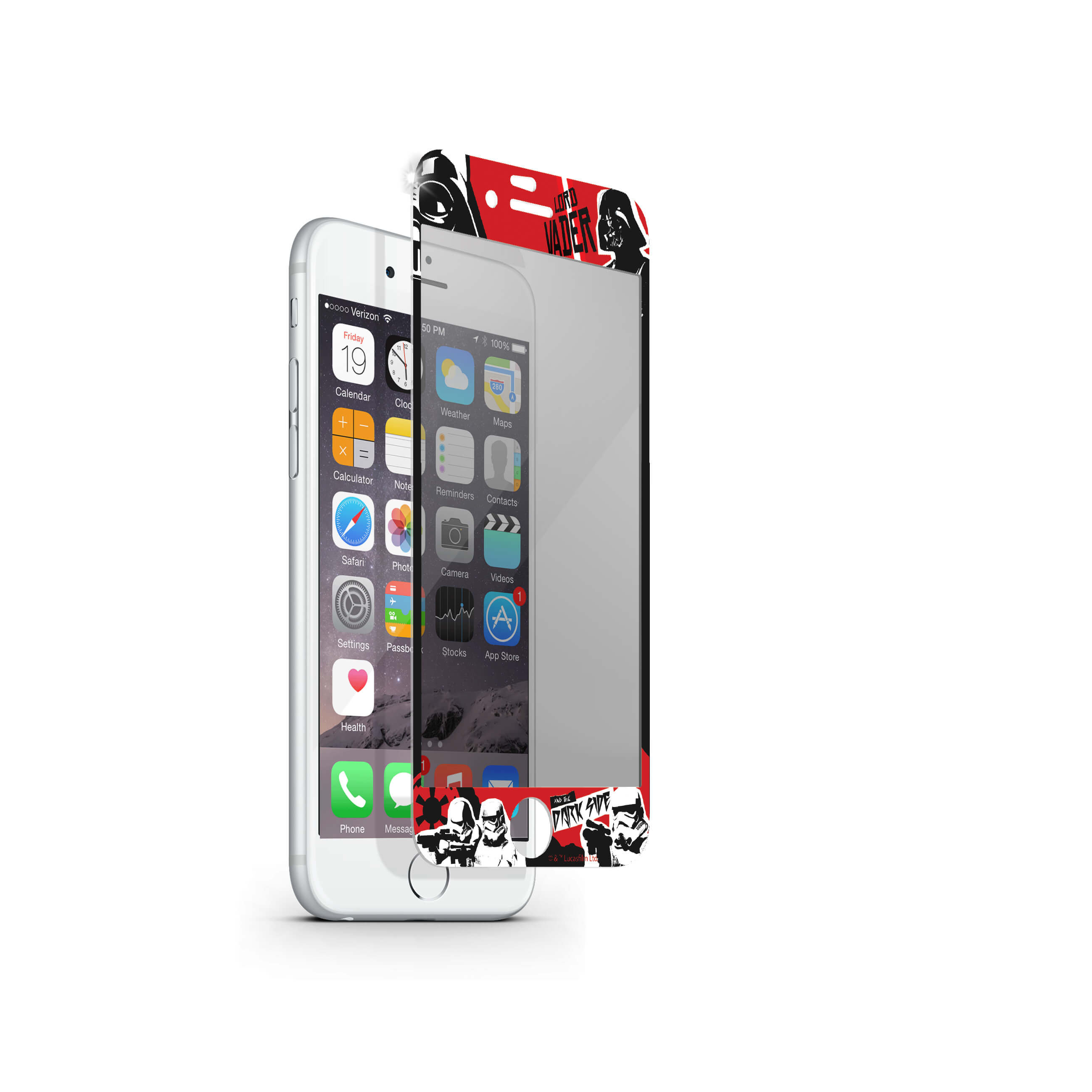 STAR WARS Näytönsuoja  iPhone6/6S Karkaistu lasi Darkside
