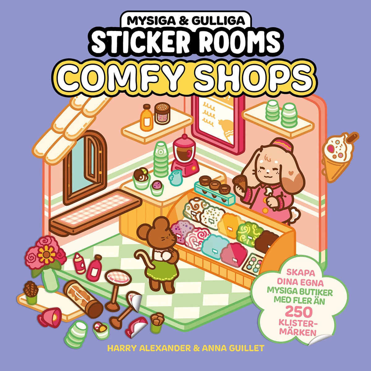 Sticker Rooms: Comy Shops med cozy klistermärken