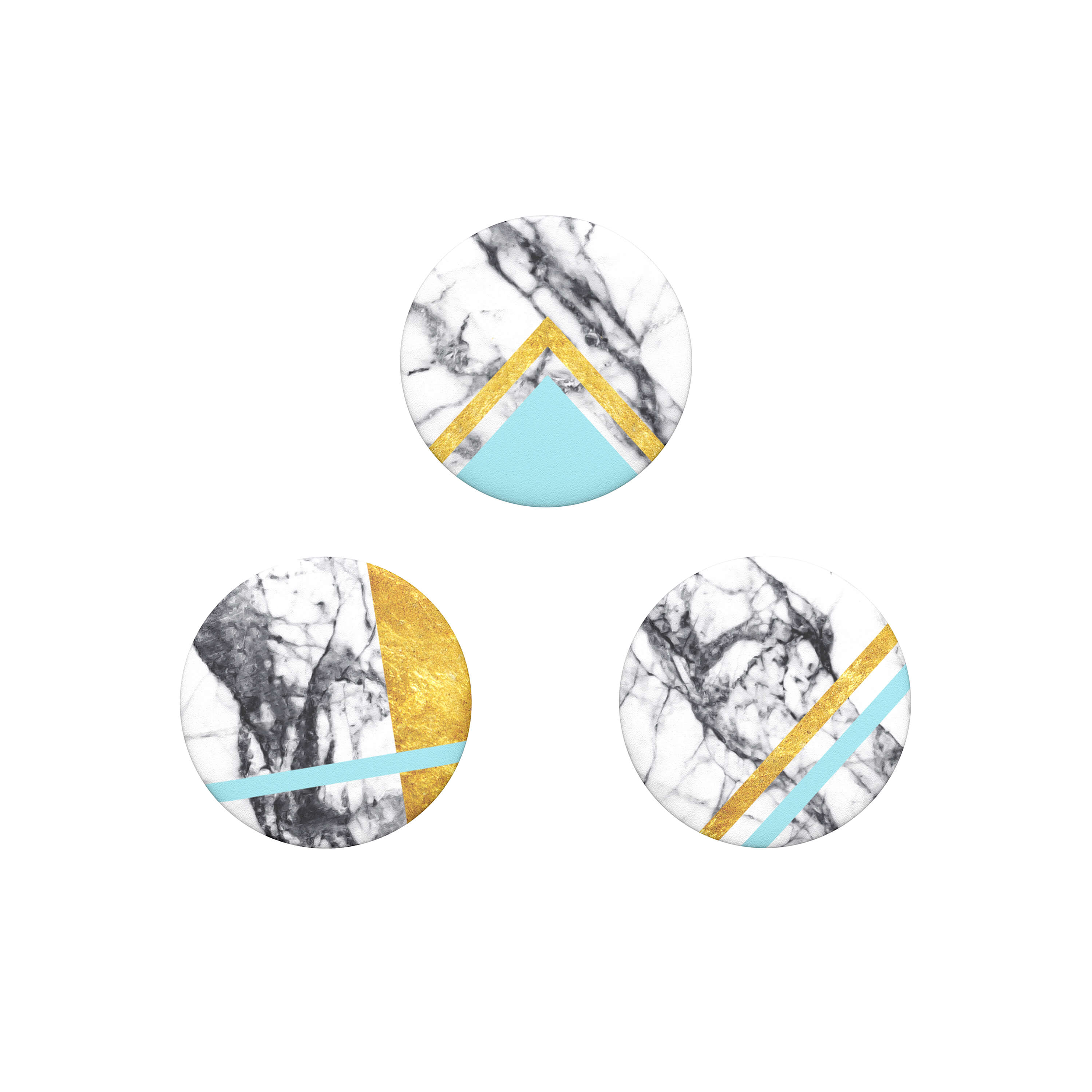 POPSOCKETS White Marble Glam  Removable MINI Grip 3pack 