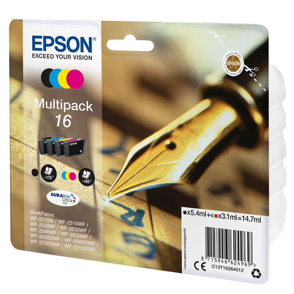 Ink C13T16264012 16 Multipack, Pen and Crossword