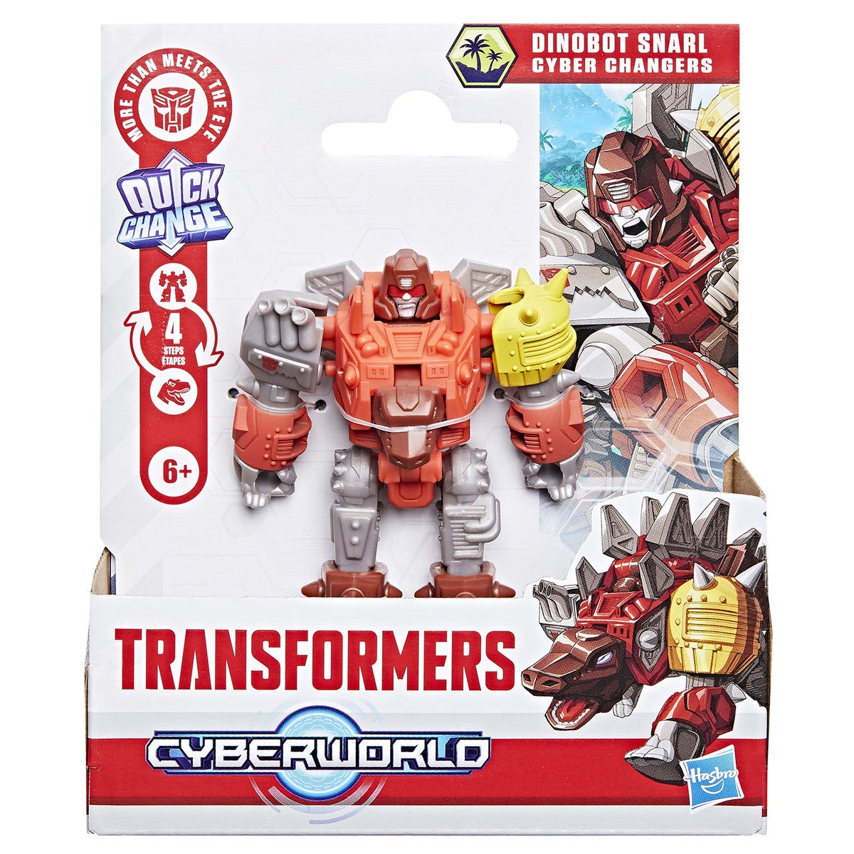 TRA Cyberworld 4in Figure Cyber Changer Dinobot Snarl