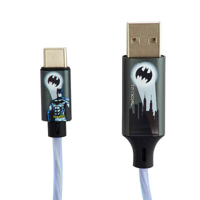 USB A to C Light-Up 1,2m Bat Logo 