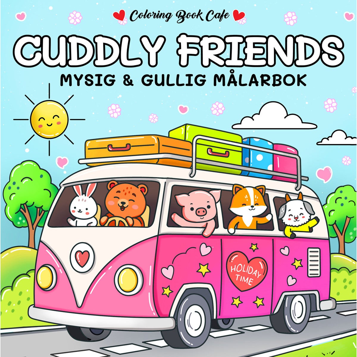 Målarbok: Cozy Cuddly Friends 