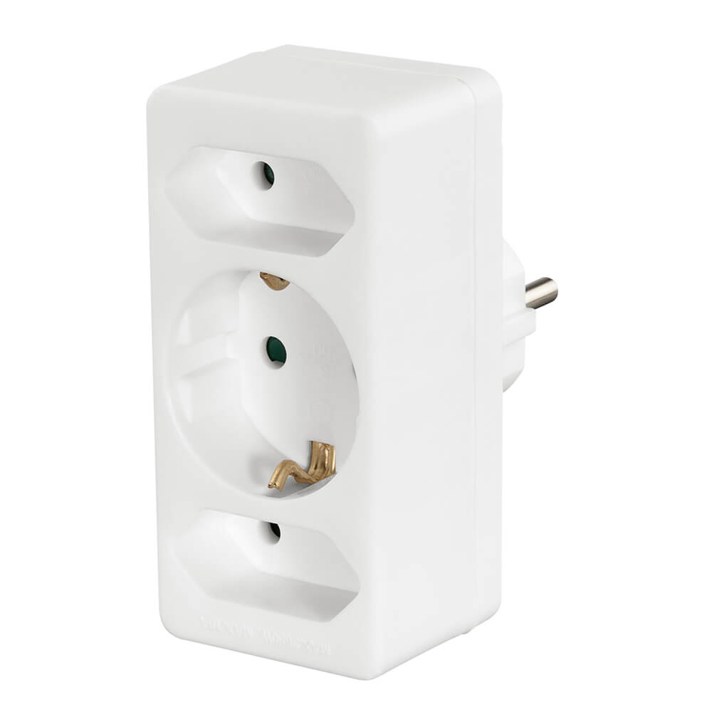 HAMA Multi Plug 3-way White