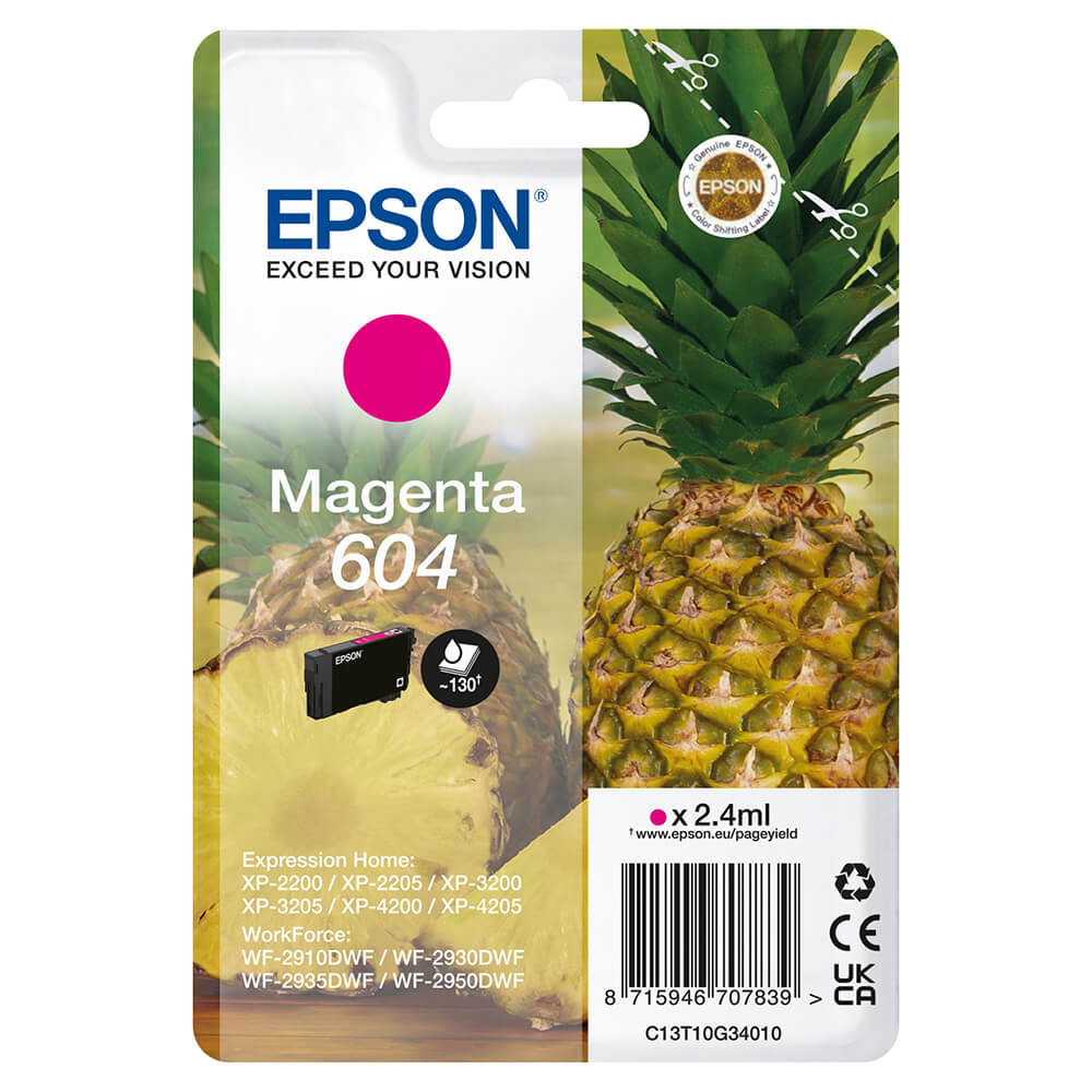 Ink C13T10G34010 604 Magenta, Pineapple