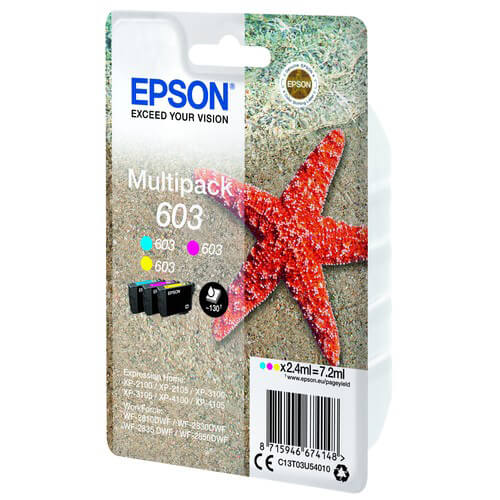 Ink C13T03U54010 603 Multipack, Starfish