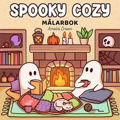 Målarbok: Cozy spooky