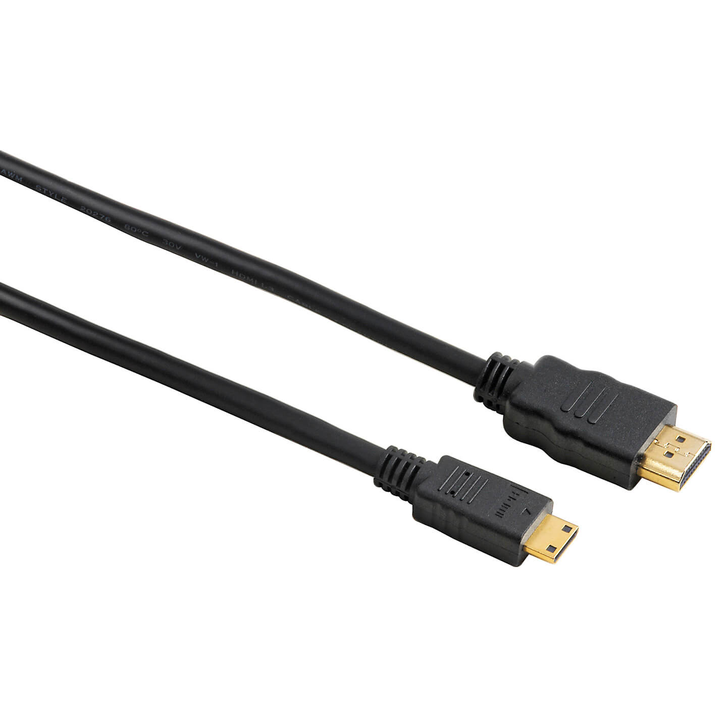 HAMA Johto HDMI A-HDMI Mini C 2m Kulta