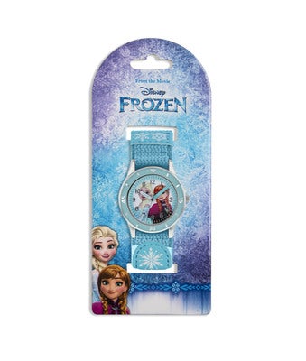 ACCUTIME TIME TEACHER WATCH Disney Frozen Blue 