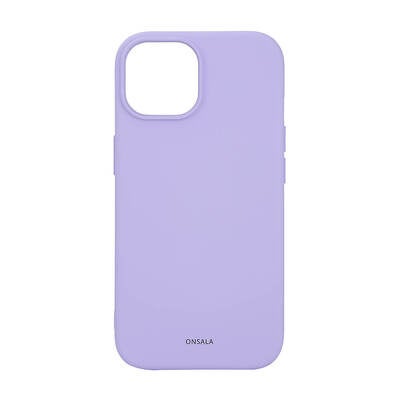 ONSALA Back Sil Touch Recycled MagSerie iPhone 15 Purple 