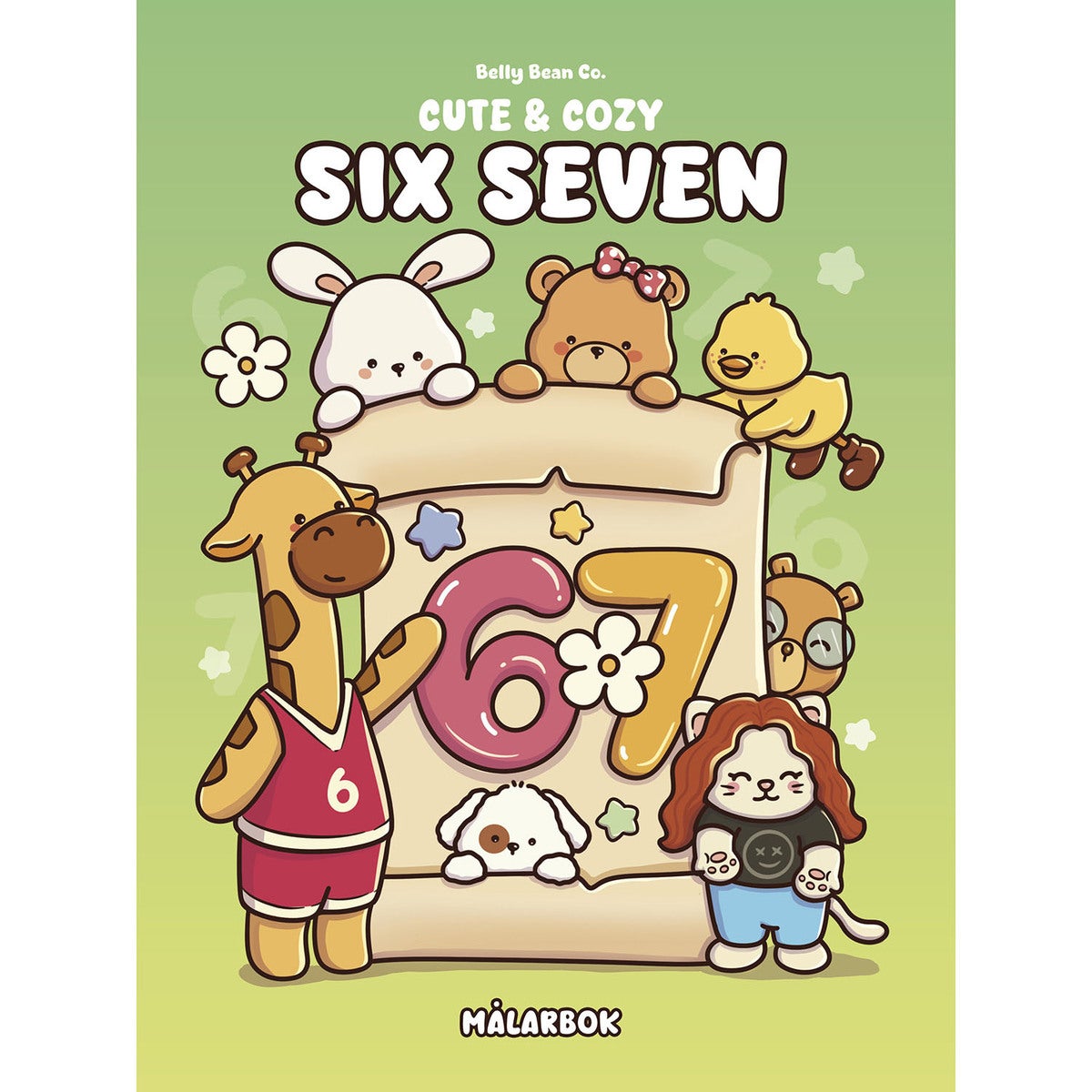 Målarbok: Cute & Cozy - Six Seven