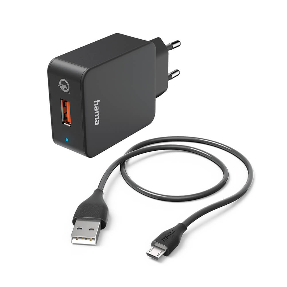 Charger Micro-USB 220V Black 1.5m