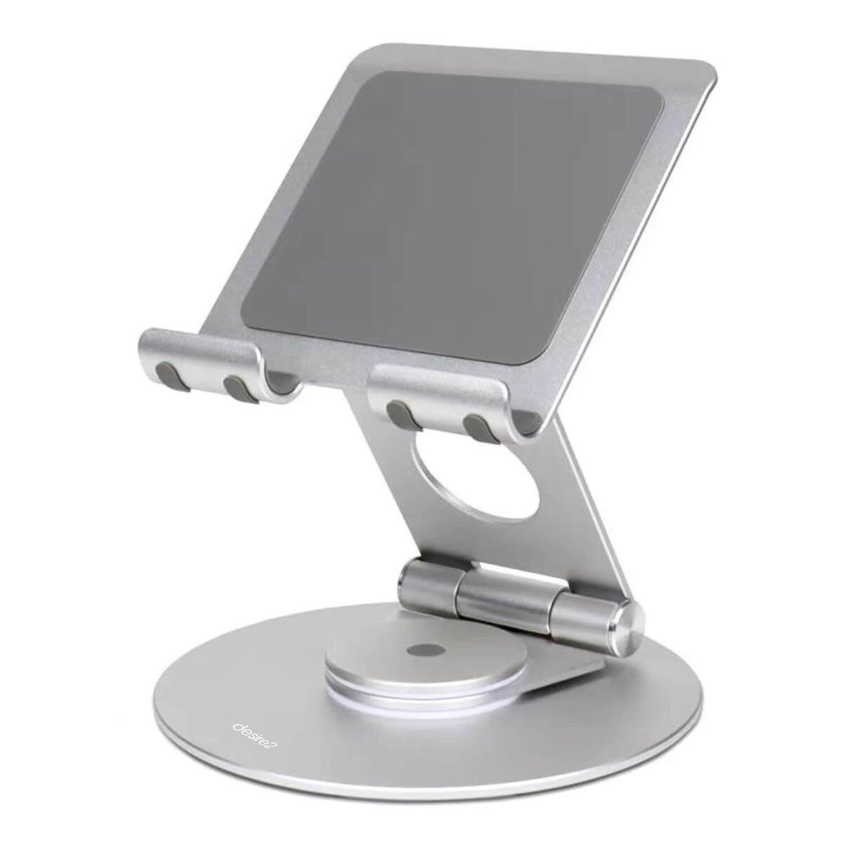 DESIRE2 Dual Pivot 360 -teline tableteille ja puhelimille, hopea