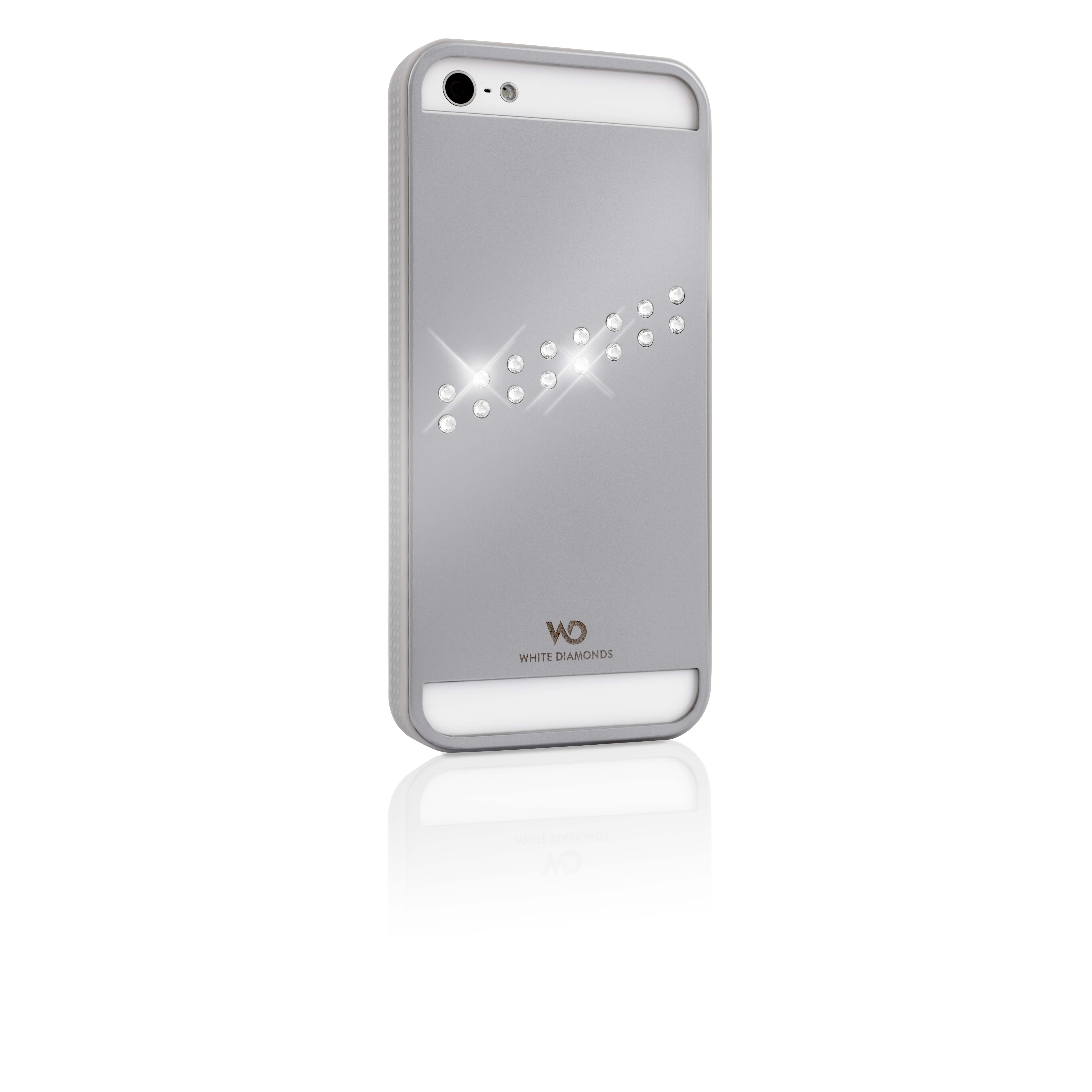 Mobile Phone Cover Metal Stre am for iPhone 5, Silver