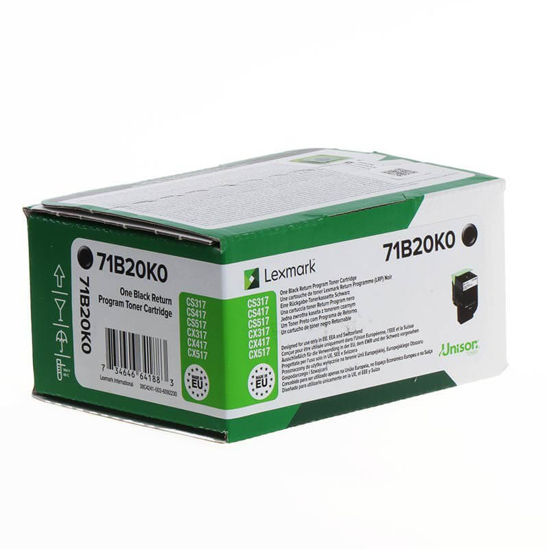 Toner 71B20K0 Musta, Return