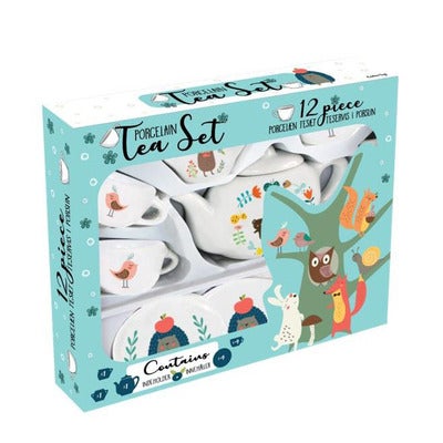 Classic Porcelain Tea Set 12 Pcs Blue