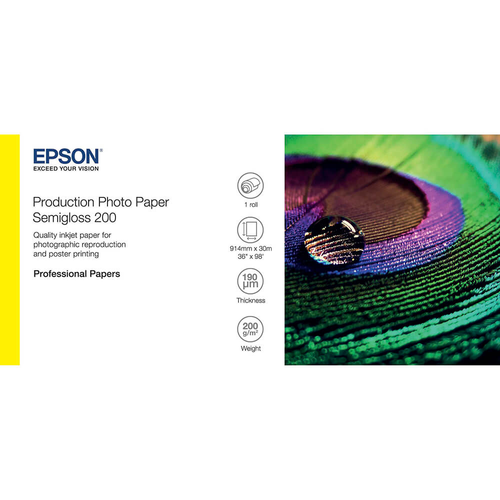 EPSON Production Photo Paper Semigloss 200 36"x 30m