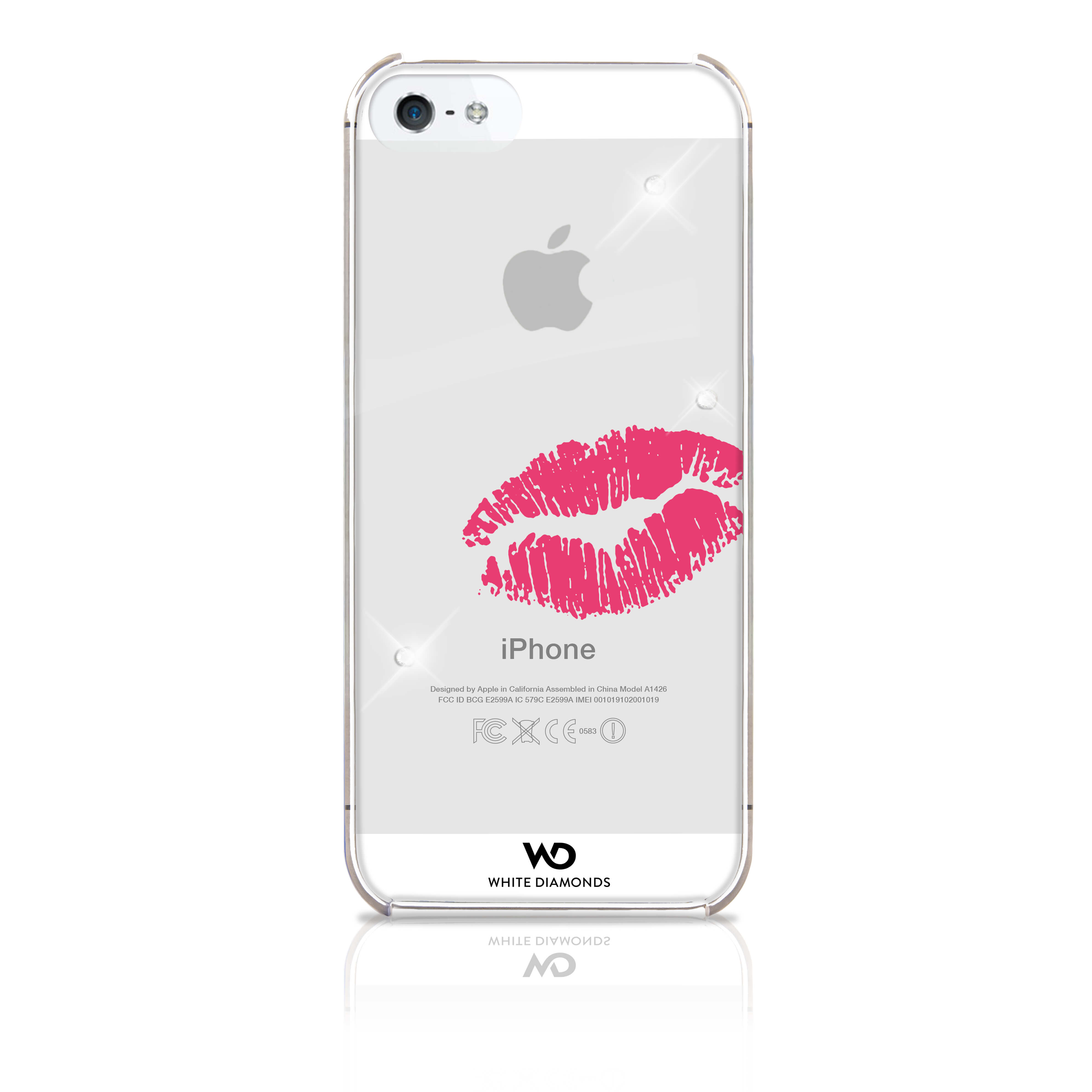 Lipstick Kiss Mobile Phone Co ver for Apple iPhone 5, red
