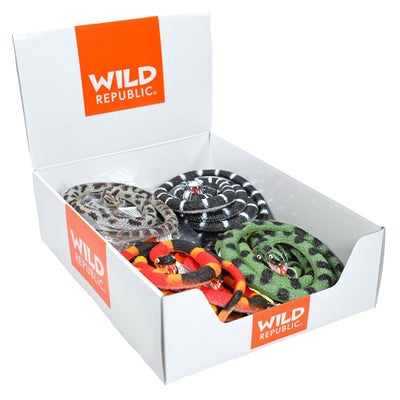 RUBBER SNAKES 66CM ASSORTMENT  PDQ