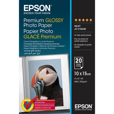 Premium Glossy Photo Paper 10x15, 255g/m²,20 Sheets 