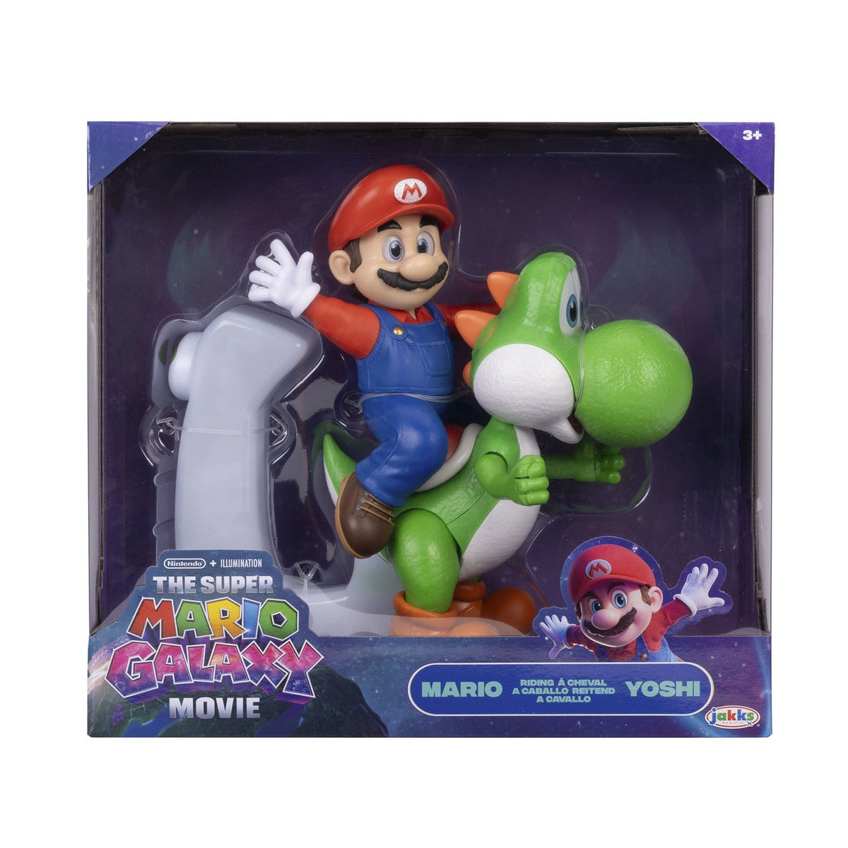 Mario Galaxy Movie Figure Feature Mario Riding Yoshi