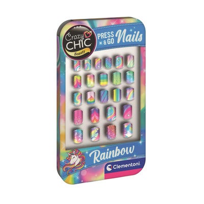 Lovely Fake Nails Rainbow
