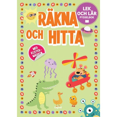 Räkna och hitta - Pysselbok med klistermärken