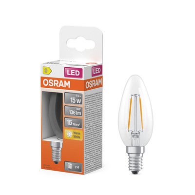 Belysning LED Retrofit Classic B 1W 827 Clear E14