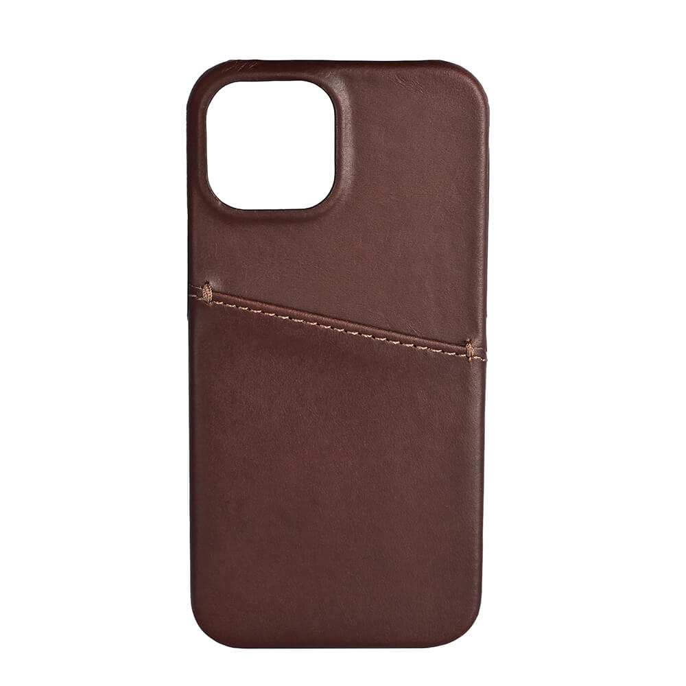 Phone Case Leather Brown - iPhone 13 Mini