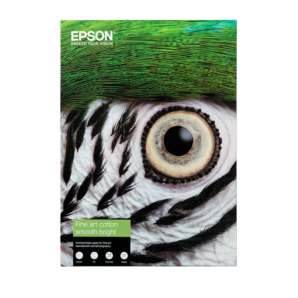EPSON Fine Art Cotton Smooth  Bright A3+ 25 Sheets