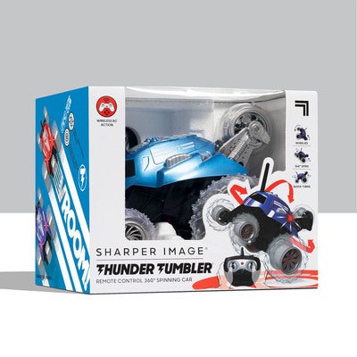 Toy Rc Monster Spinning Car Metallic Blue