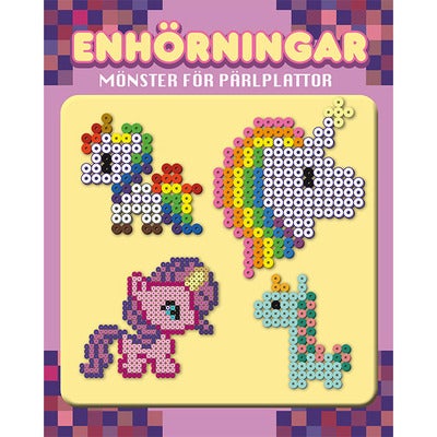 Enhörningar: Mönster för pärlplattor