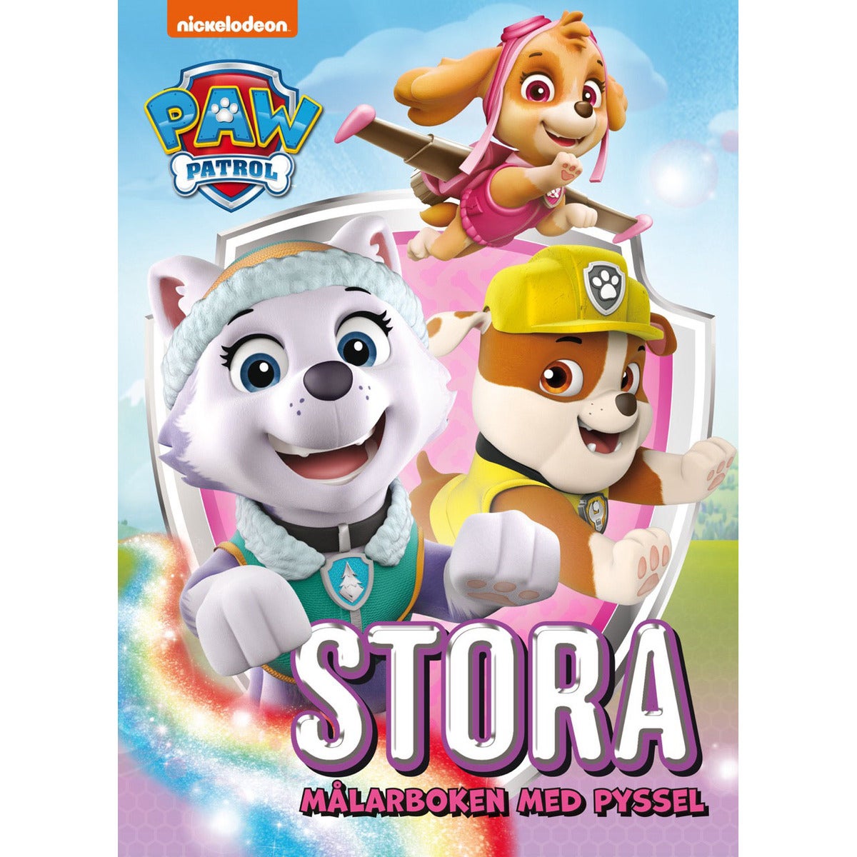 Stora målarboken med pyssel