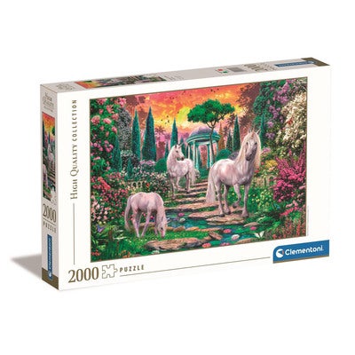 Puslespill 2000 Pcs High Quality Collection Classical Garden Unicorns