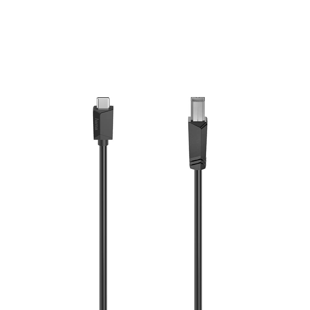 Cable USB-C to USB-B 480 Mbps 1.5m Black