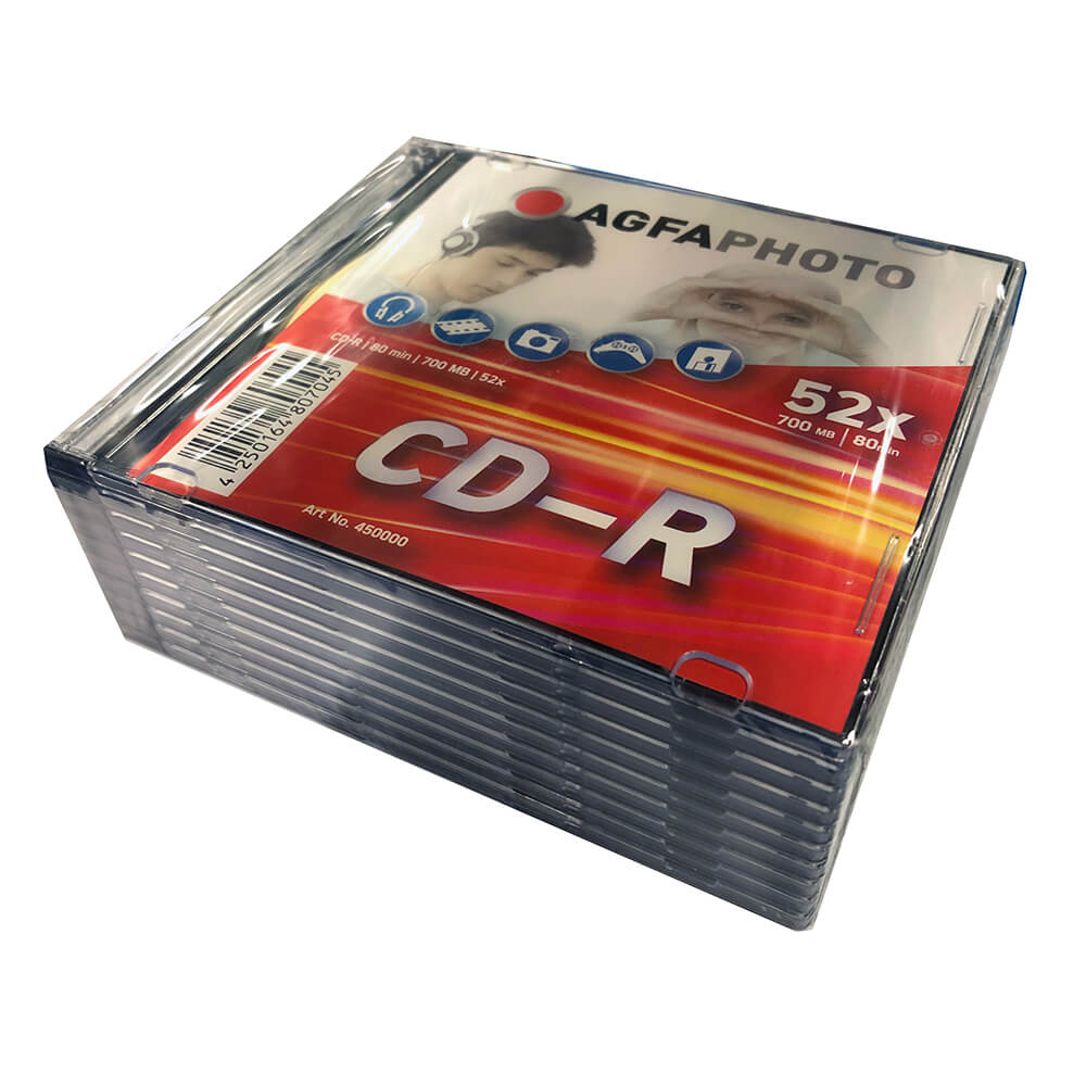 AGFA CD-R80 10-pack Slimcase FX3/FX30 V2 Pro Kit-Black