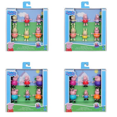 Peppa's Adventures Peppa's Family Figure 6-Pack (Assorteret)