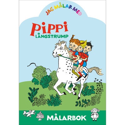 Målarbok: Jag målar med Pippi Långstrump