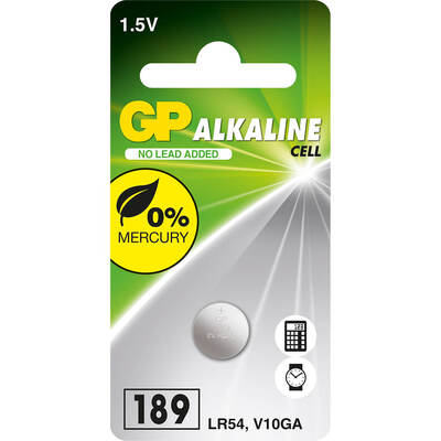 Coin Cell Alkaline LR54 189 1-Pak