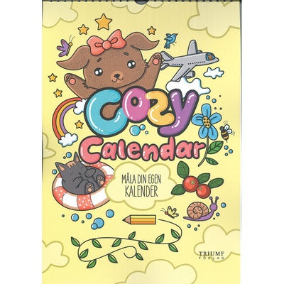 Målarbok: Cozy Måla din egen kalender