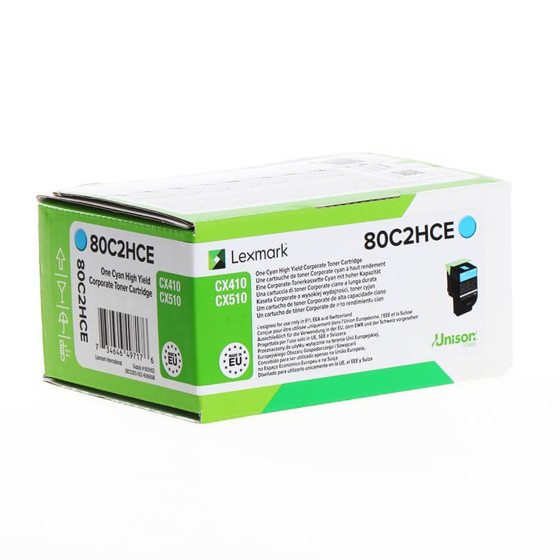 Toner 80C2HCE 802 Cyan High Yield, Corporate, Return