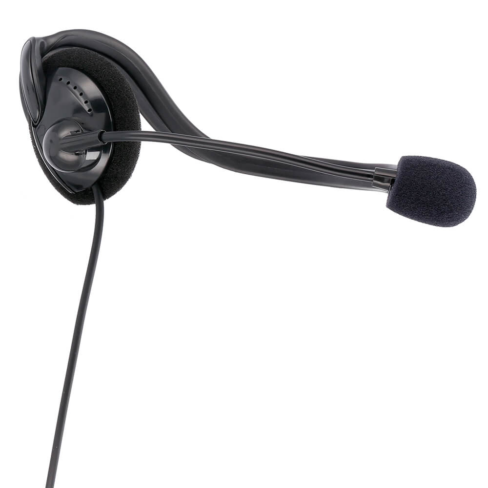 Stereo Neckband Headset Black - Tura Scandinavia NHS-P100 Office PC