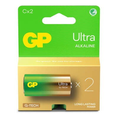 Battery Ultra Alkaline C LR14 2-Pack