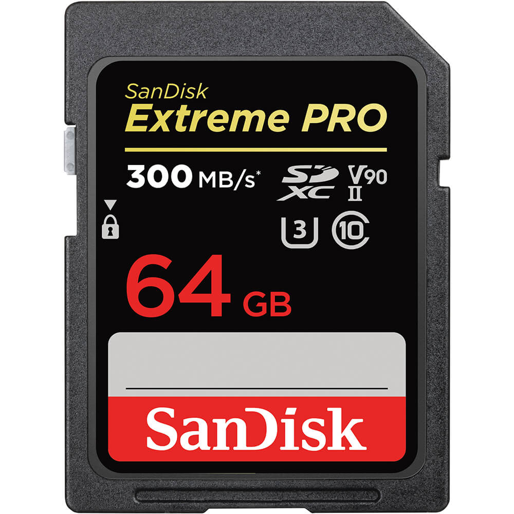 SDXC Extreme Pro 64GB 300MB/s UHS-II V90