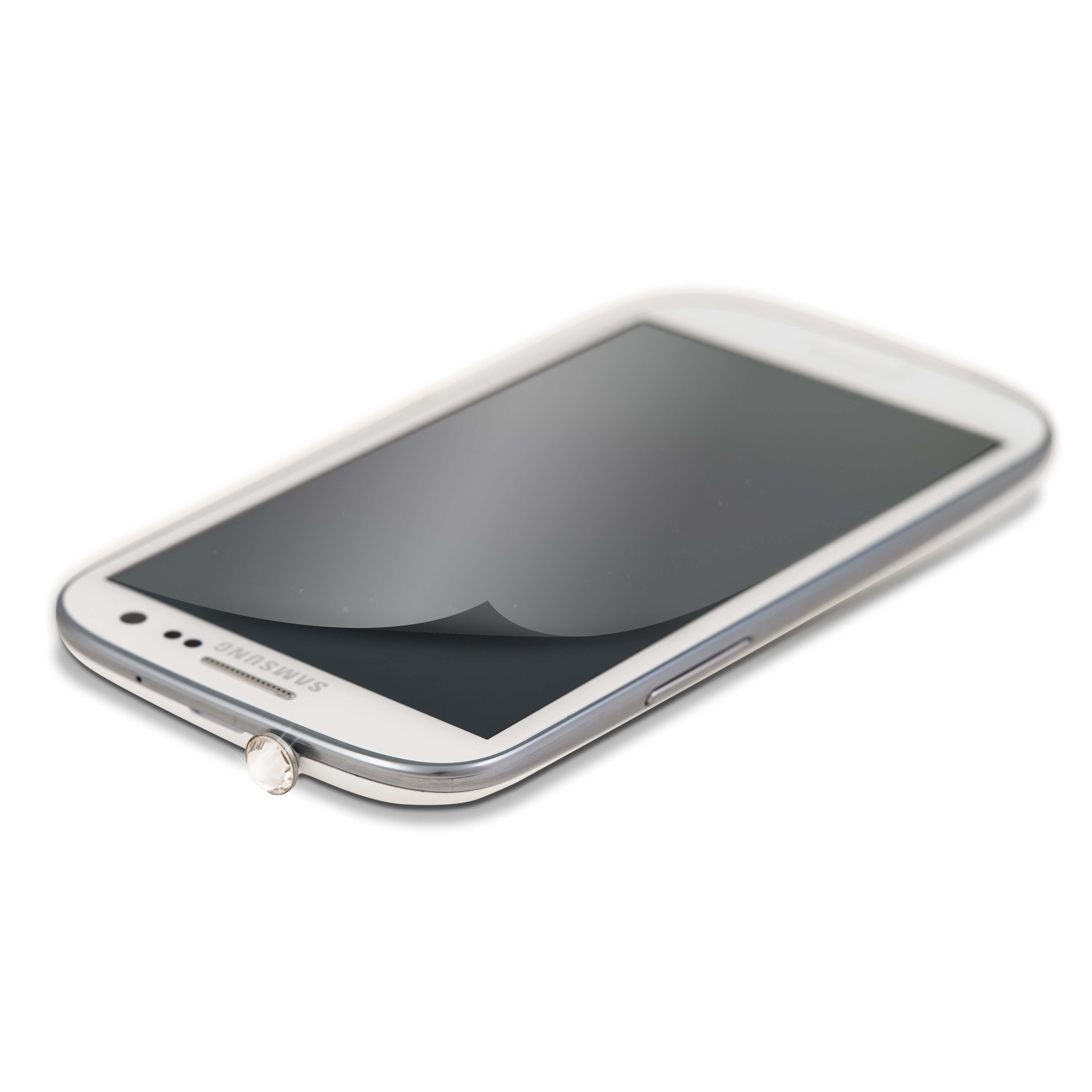 Crystal Pin for Samsung Galax y S III, white