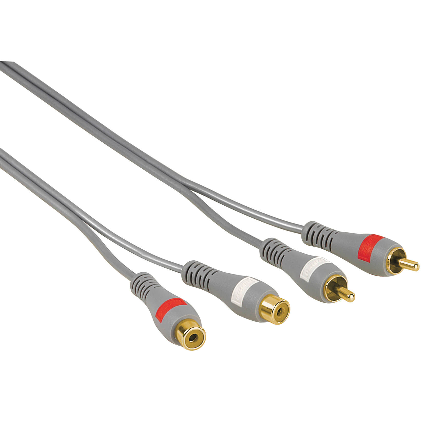 Extension Cable 2 RCA Plugs - 2 RCA Sockets, 5 m