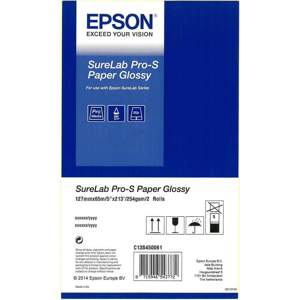 EPSON SureLab Pro-S Paper Glossy BP 5"x65m 2 rolls