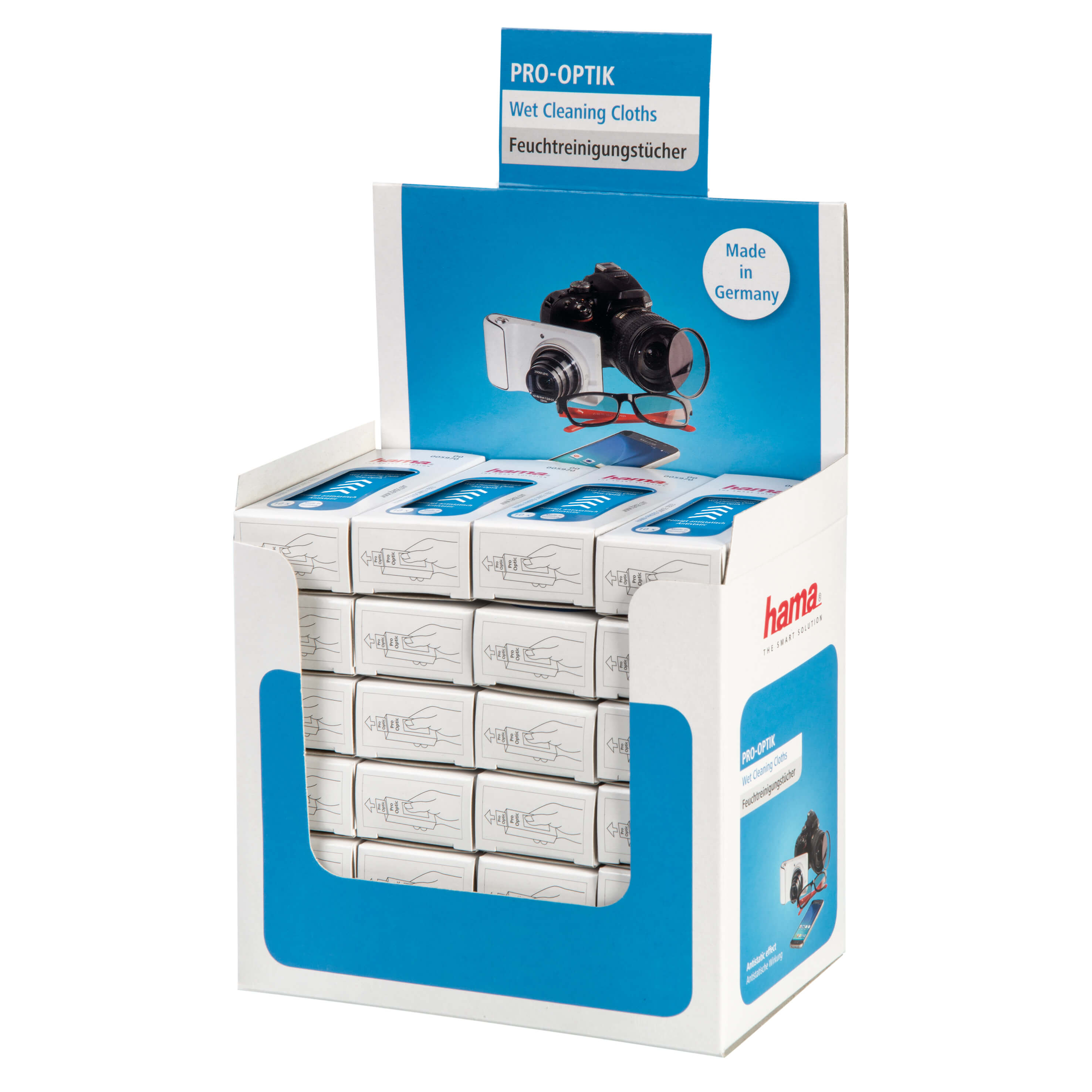 HAMA Puhdistusliina Pro-Optic Kertakäyttö Display/24kpl