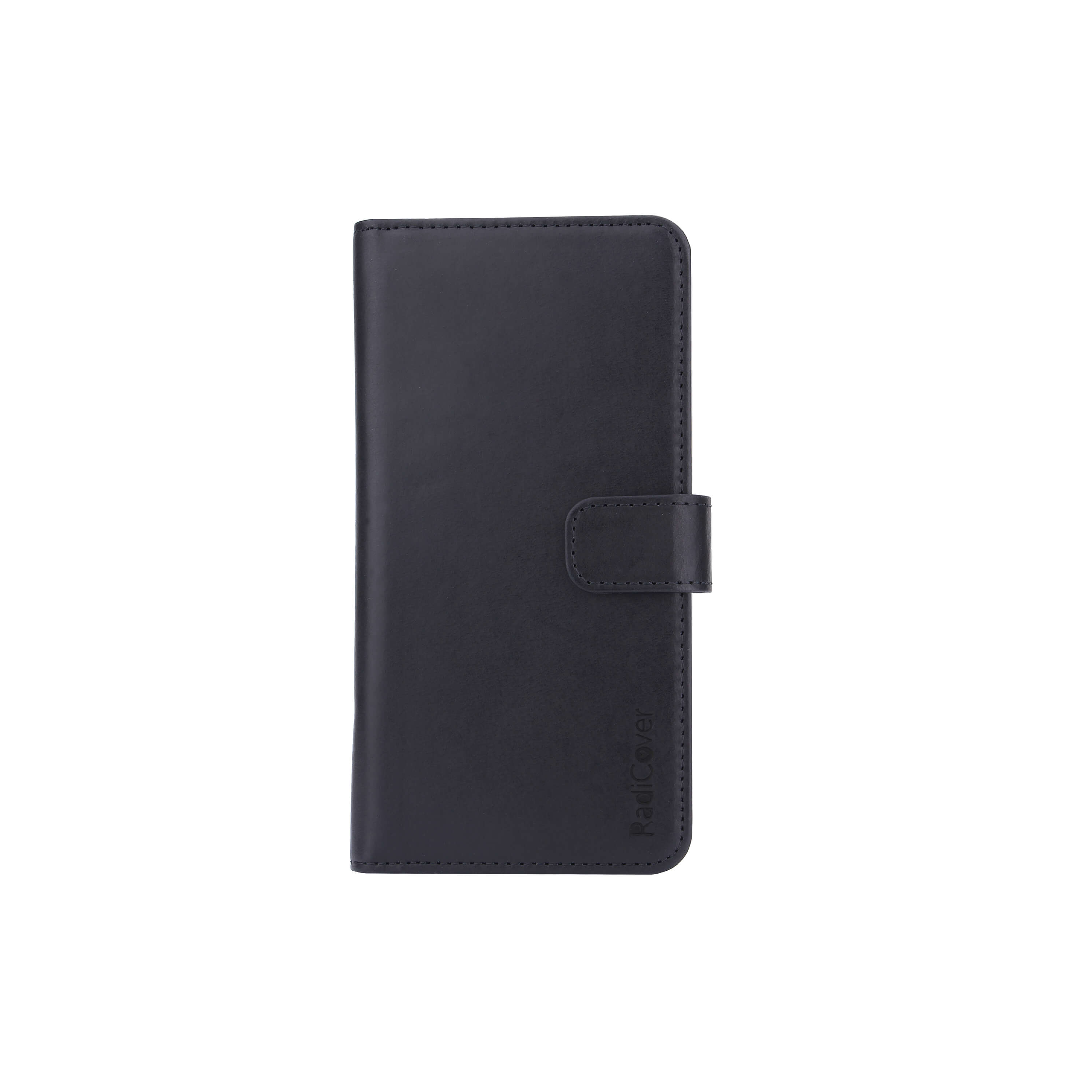 Radiationprotected Mobilewallet Leather Universal Large 5,5-6,2" 2in1 Magnetcover Black