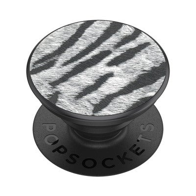 POPSOCKETS Vegan Leather Zebra Irrotettava Grip Telinetoiminnolla Premium 